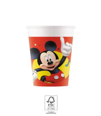 EKO papírové kelímky - Mickey Mouse 200 ml/8 ks