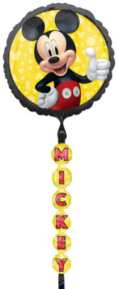 Airwalker - kruh Mickey Mouse 170 cm - fóliový balónek