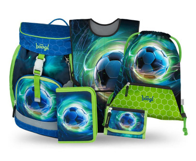 Set 5 Airy Fotbal Míč: batoh, penál, sáček, zástěra, peněženka Baagl