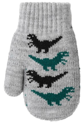 Dětské zimní pletené rukavice 14 cm Dinosauři Be Snazzy