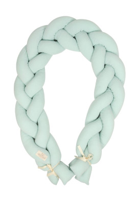 Mušelínový mantinel cop 200 cm Babymatex – chránič do postýlky Mint