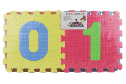 Pěnové puzzle 16 ks počítání