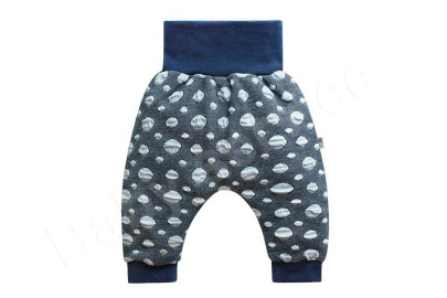 Kalhoty buggy zateplené Bubliny modré Baby Service
