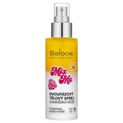 Dvoufázový tělový sprej Damašská růže 100 ml Saloos