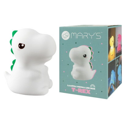 LED silikonová noční lampička Rgb - T-Rex Mary's