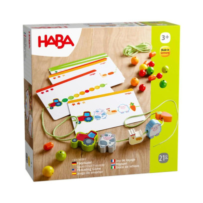 Dřevěná provlékačka s předlohami Farma Haba
