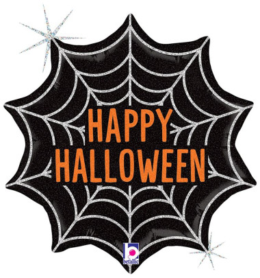 Pavučina "Happy Halloween" 18"/46 cm fóliový balónek