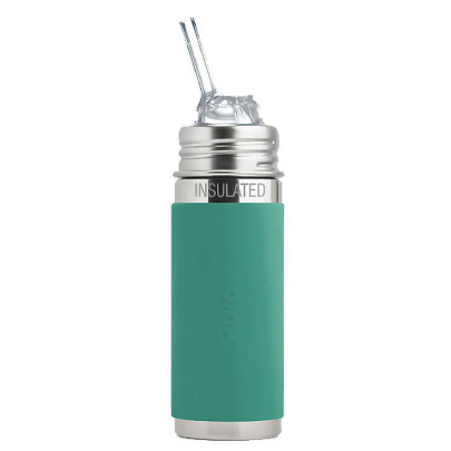 Dětská láhev Termo se slámkou 260 ml Pura