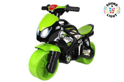 Odrážedlo motorka zeleno-černá