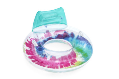 Nafukovací kruh/křeslo s úchyty Tie Dye 118 x 117 cm Bestway