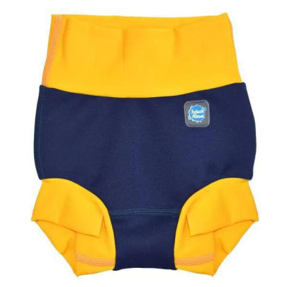Plavky Happy Nappy DUO - Navy/Yellow