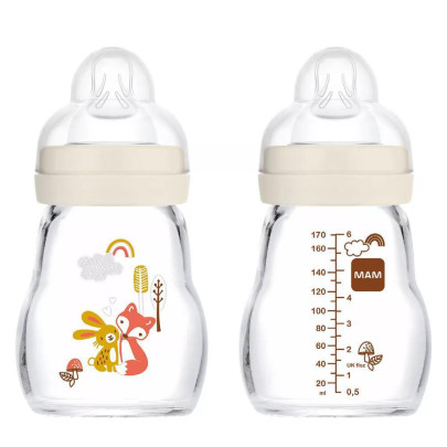 Dětská skleněná láhev 170 ml Feel Good MAM 0+