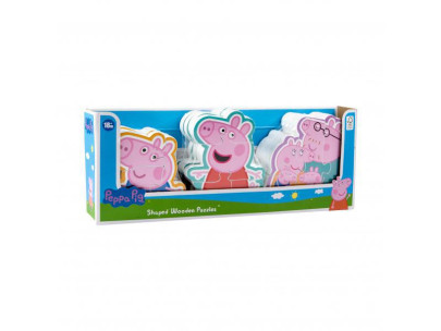 Dřevěné puzzle Peppa Pig