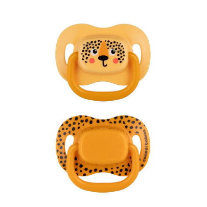Set symetrických silikonových dudlíků BabiesBoo 0-6 m 2 ks Canpol babies