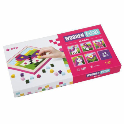 Pixel II kouzla - dřevěná mozaika Cubika 2. JAKOST