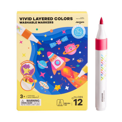 Vivid layered Fixy Omyvatelné 12 ks Jarmelo