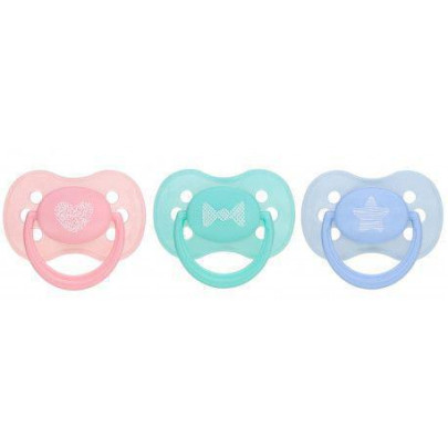 Dudlík silikonový anatomický 6-18m Canpol babies Pastels