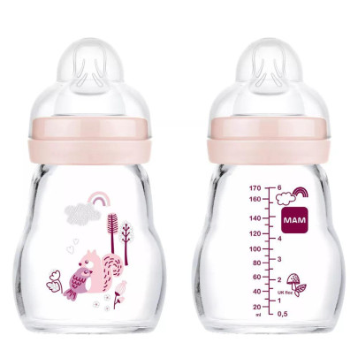 Dětská skleněná láhev 170 ml Feel Good MAM 0+
