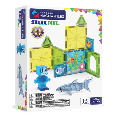 Magnetická stavebnice Shark Dive 13 dílků Magna-Tiles