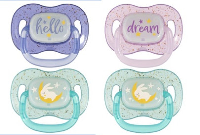 Dudlík svítící silikonový symetrický Nightglow Canpol babies 0 - 6 m 2 ks