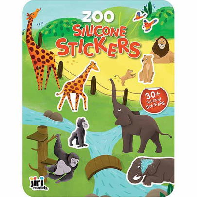Hra se silikonovými samolepkami Zoo