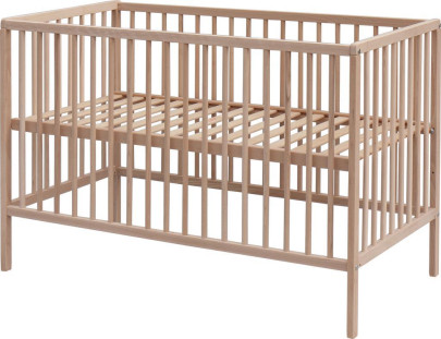 Dětská postýlka Scarlett Glera ECO 120 x 60 cm (buk) - přírodní