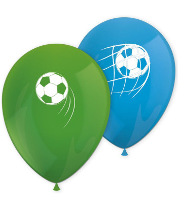 Balónky (10"/26cm) potisk "Fotbal" 8 ks