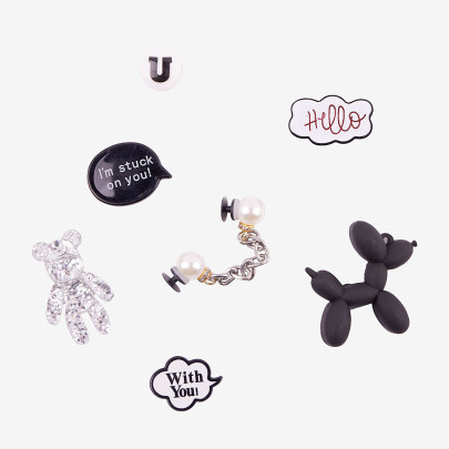 Amulety - ozdoby na boty Amuletz Hello Dog mix Coqui
