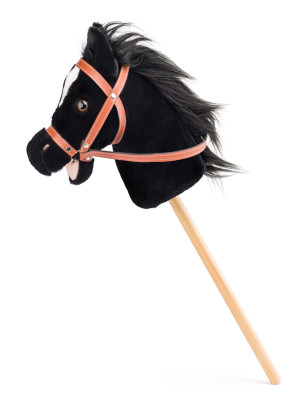 Hobby horse Baron černý kůň na tyči se zvuky
Faunica