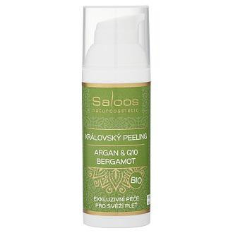 Bio královský peeling Argan & Q10 - Bergamot 50 ml Saloos
