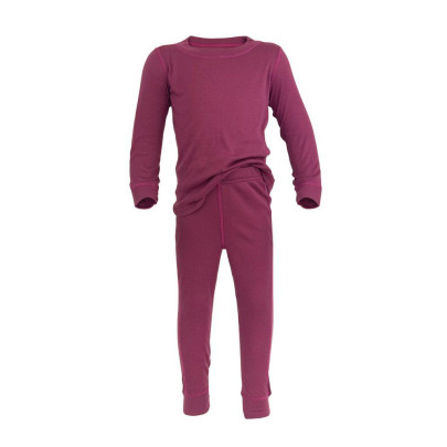 Dívčí funkční rychleschnoucí prádlo - set triko a kalhoty fuchsia Pidilidi 