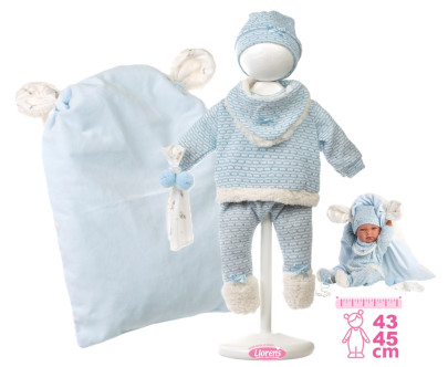 Obleček pro panenku miminko New Born velikosti 40-42 cm s doplňky Llorens
