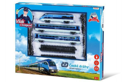 Sada vlak České dráhy s kolejemi 23 ks se zvukem a světlem