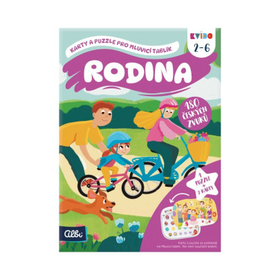 Kvído - Rodina: Karty a puzzle pro Mluvicí tablík 2 Albi
