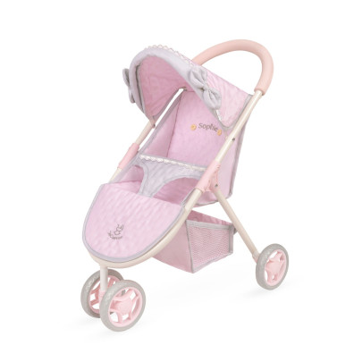 Sportovní kočárek pro panenky tříkolový Sophie 55 cm DeCuevas