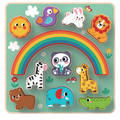 Balanční puzzle se zvířátky 2 v 1 2Kids Toys 
