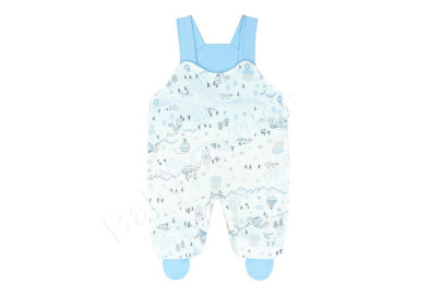 Bavlněné polodupačky - lacláčky Městečko modré Baby Service