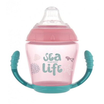 Nevylévací hrníček se silikonovým ventilem 230 ml Sea Life