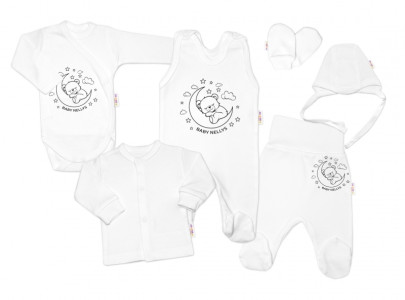 Soupravička do porodnice 6D Medvídek na měsíčku Baby Nellys