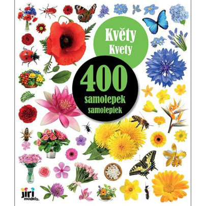 400 samolepek Květy