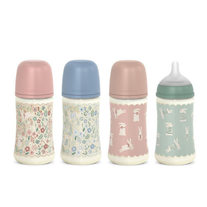 Kojenecká láhev Wonderland New 270 ml Fyziol průtok M Suavinex 