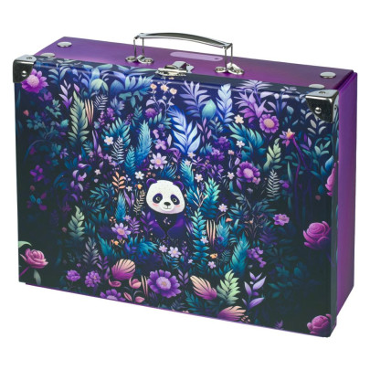 Skládací školní kufřík Jungle Panda s kováním Baagl