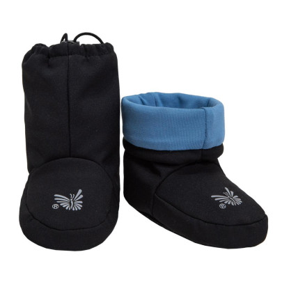 Barefoot softshellové capáčky Bambus Ocean Esito černá/modrá