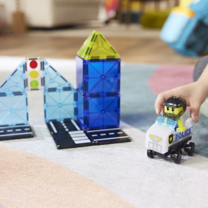 Magnetická stavebnice Police Patrol 20 dílů Magna Tiles