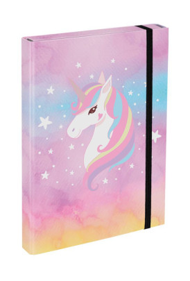Desky na školní sešity A4 Rainbow Unicorn Baagl
