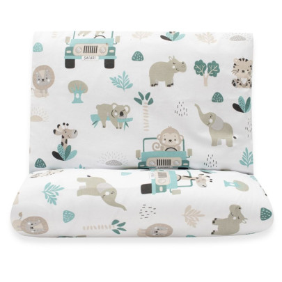 2-dílné ložní povlečení Safari II 90/120 cm mint New Baby
