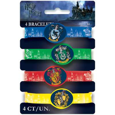 Gumové náramky Harry Potter 4 ks