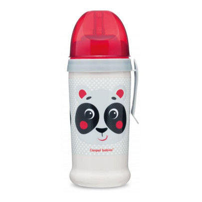 Láhev sportovní s nevylévací slámkou Hello Little 350 ml