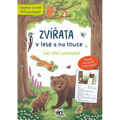 Svět zvířat v samolepkách Zvířata v lese a na louce
