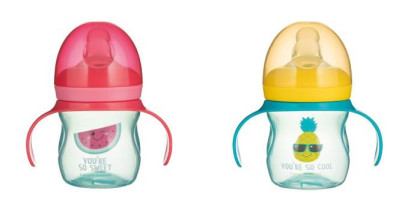Tréninkový hrneček se silikonovým pítkem a úchyty So Cool 150 ml Canpol babies